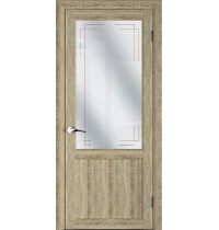 Дверь межкомнатная MASTER 57001 Дуб натуральный Остекленная