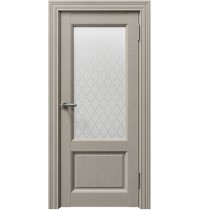 Дверь межкомнатная Sorrento 80010 Светло-серый Серена Остекленная