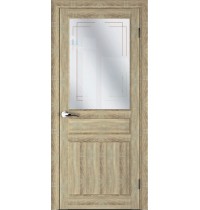 Дверь межкомнатная MASTER 57003 Дуб натуральный Остекленная